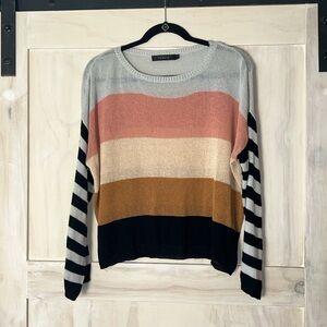 Zesica loose knit sweater striped size L